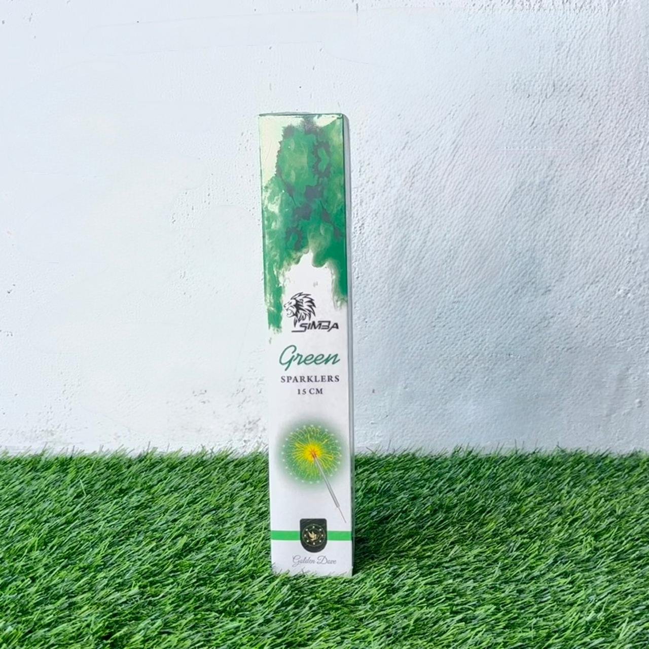 Attur Crackers - 15 cm Green Sparklers